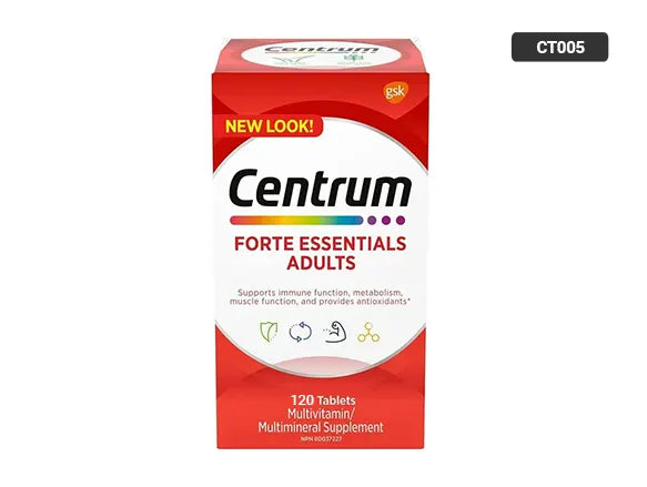 Centrum Forte Essentials Adults Multivitamin 120 Tablets - 062107908948