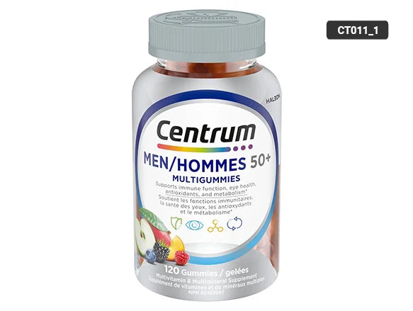 Centrum Men 50+ MultiGummies 120 Gummies - 062107288484