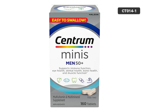 Centrum Minis Men 50+ Multivitamin 160 Tablets - CANADA - 062107482639