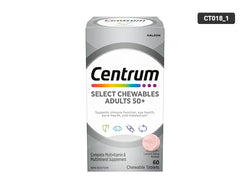 Centrum Select Chewables Adults 50+ 60 Chewable Tablets - 062107085540