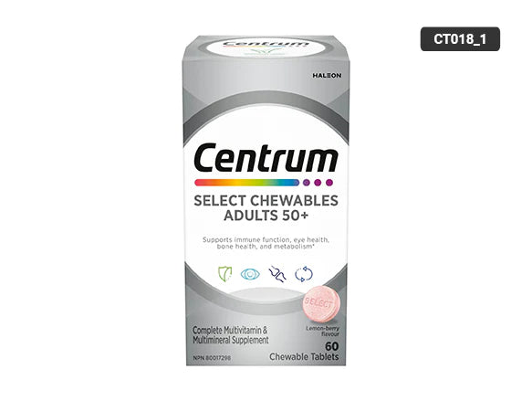 Centrum Select Chewables Adults 50+ 60 Chewable Tablets - 062107085540
