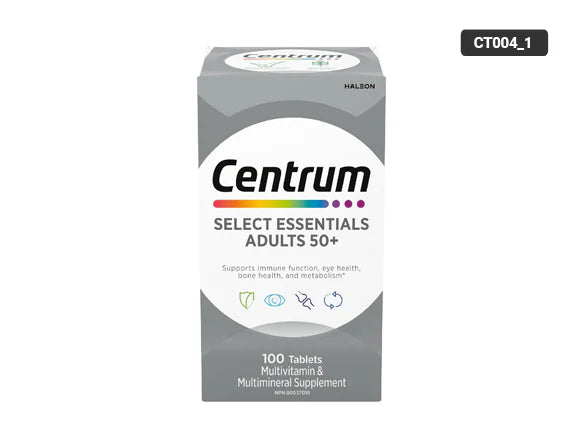 Centrum Select Essentials Adults 50+ 100 Tablets - 062107286527