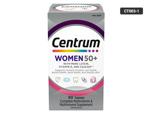 Centrum Women 50+ Multivitamin 90 Tablets - CANADA - 062107084604