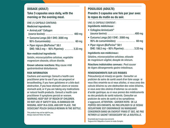 Genacol Anti-Inflammatory 150 Capsules - CANADA - 828875108009