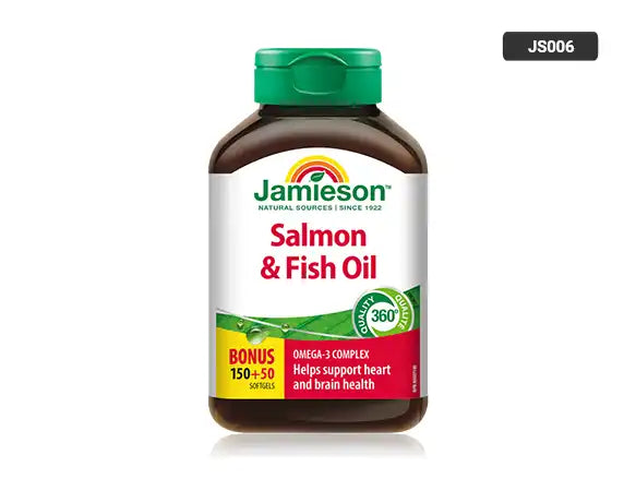 Jamieson Salmon & Fish Oil 200 Softgels - 064642067050