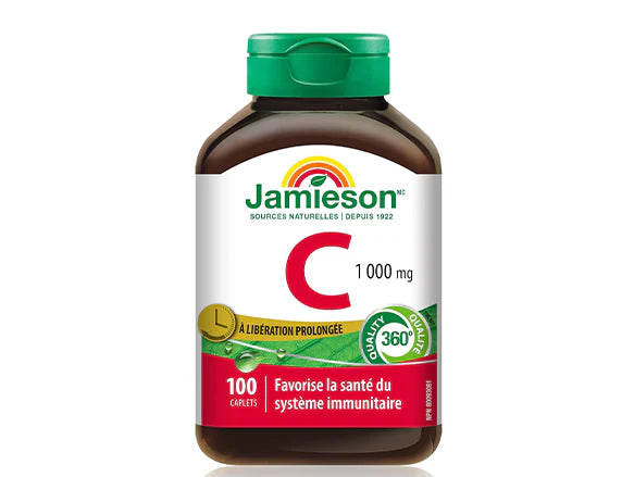 Jamieson Timed Release Vitamin C 1000mg 100 Caplets - CANADA - 064642021250
