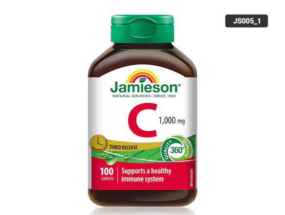 Jamieson Timed Release Vitamin C 1000mg 100 Caplets - CANADA - 064642021250
