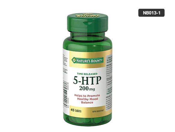 Natures Bounty Time Release 5 - HTP 200mg 45 Tablets - 029537544269