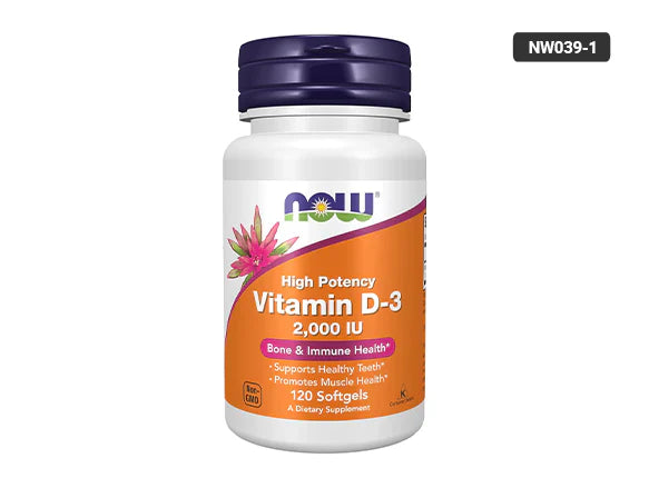 Now Vitamin D3 2000 IU 120 Softgels - USA - 733739003676