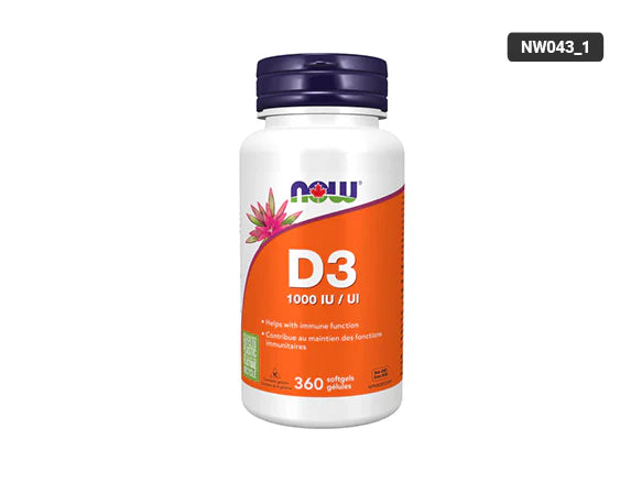 Now Vitamin D3 1000 IU 360 Softgels - 733739803757