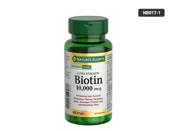 Natures Bounty Biotine 10000mcg 45 softgels - CANADA - 029537792011