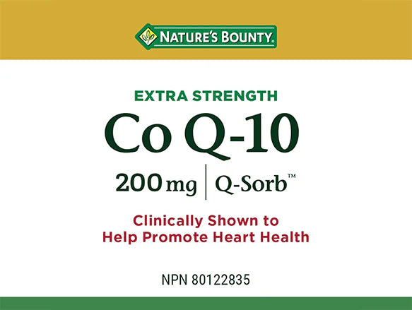 Natures Bounty Co-Q10 200mg 60 Softgels - CANADA - 029537171397