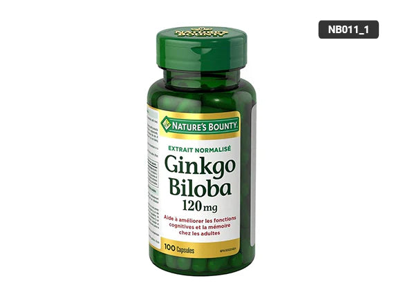 Natures Bounty Ginkgo Biloba 120mg 100 Capsules - CANADA - 029537045445