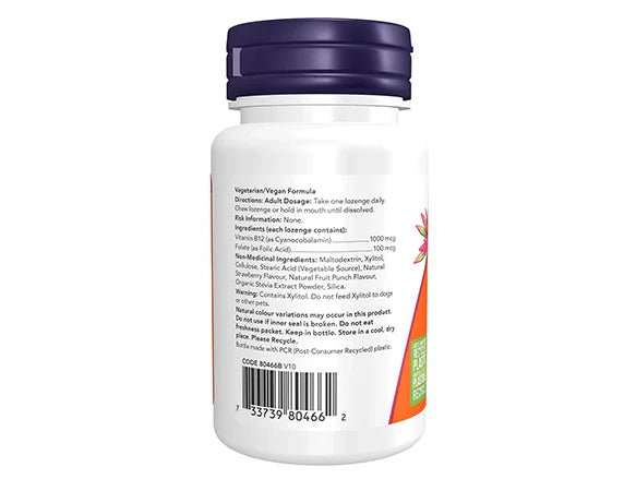 Now B-12 1000mcg 100 Lozenges - USA - 733739804662