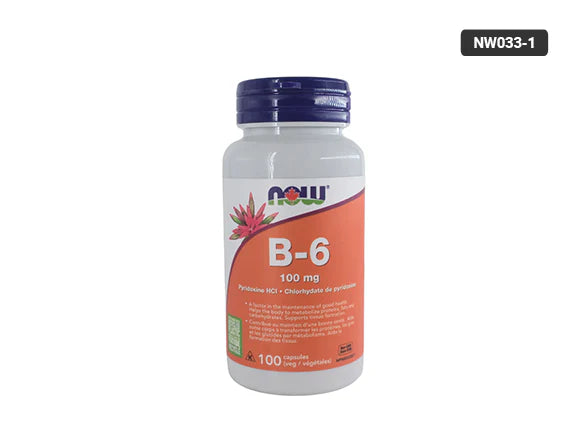 Now B-6 100mg 100 Capsules - CANADA - 733739804563
