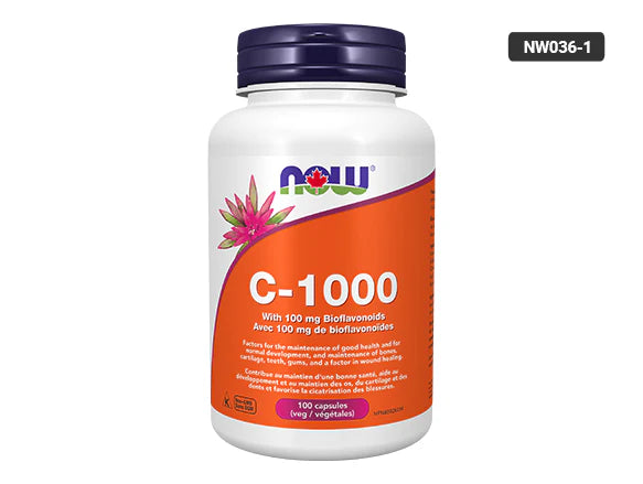Now C - 1000 with 100mg Bioflavonoids 100 Veg Capsules - USA - 733739806901