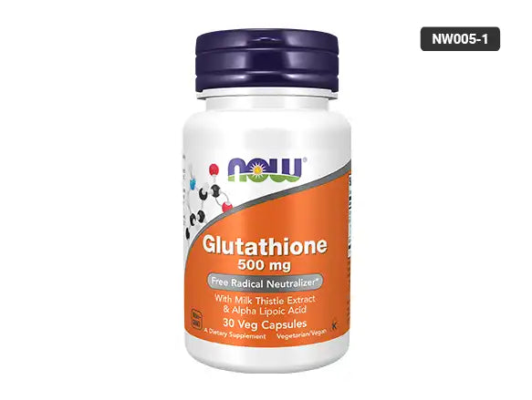 Now Glutathione 500mg 30 Capsules - USA
