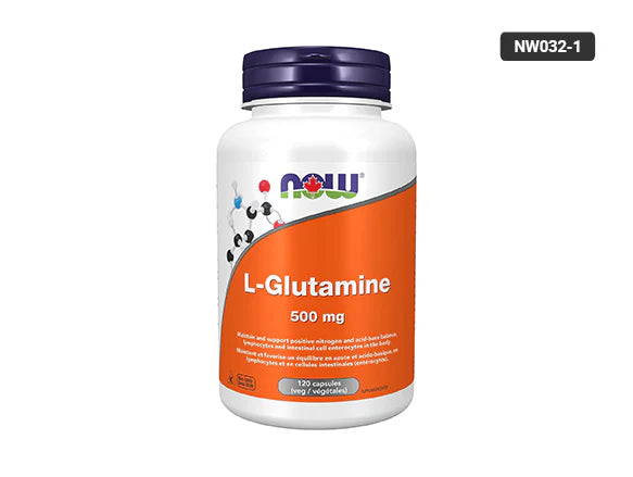 Now L-Glutamine 500mg 120 Capsules - USA - 733739800923