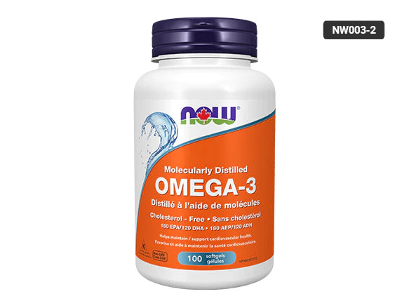 Now Omega-3 Fish Oil 1000mg 100 Softgels - CANADA - 733739816504