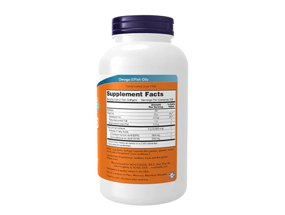 Now Omega - 3 Fish Oil 200 Softgels - Canada