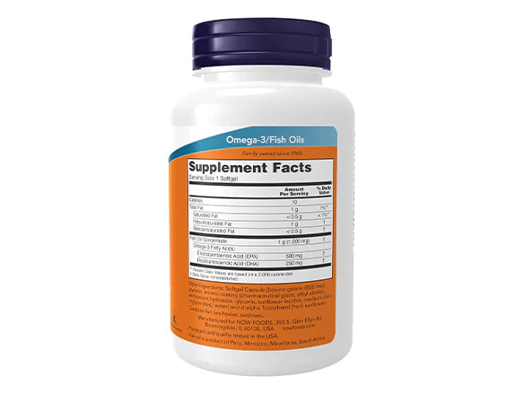 Now Ultra Omega-3 Fish Oil 90 Softgels - 733739016614