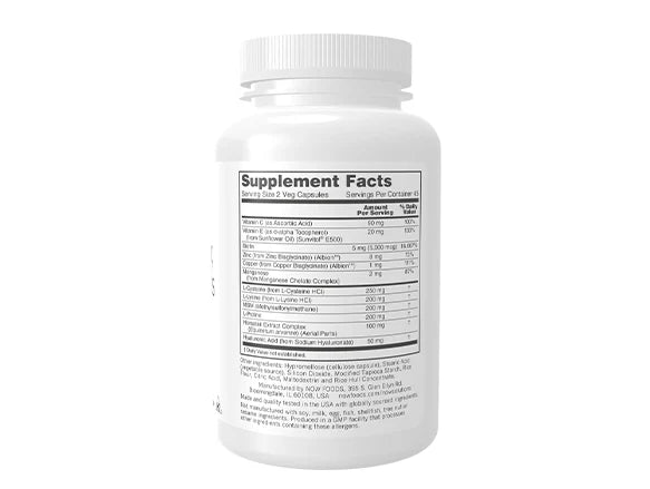 Now Vegan Hair, Skin & Nails 90 Veg Capsules - USA - 733739033819
