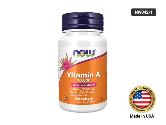 Now Vitamin A 10000 100 Softgels - USA
