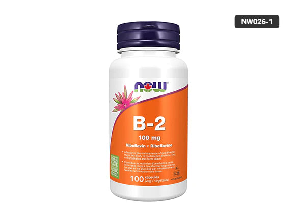 Now Vitamin B-2 100mg 100 Capsules - CANADA - 733739804471