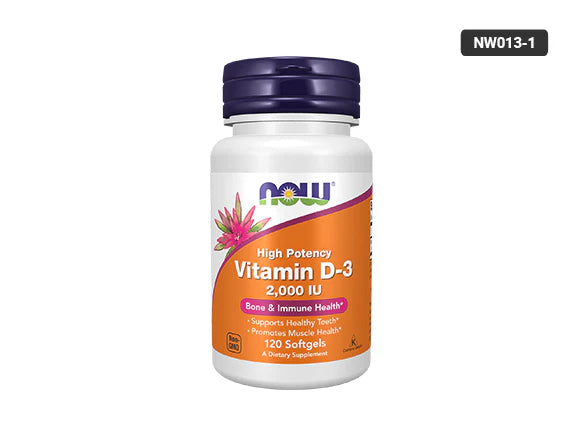 Now Vitamin D3 2000IU 120 Capsules - USA