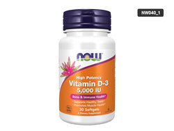 Now Vitamin D3 5000 IU 30 Softgels - 733739003744