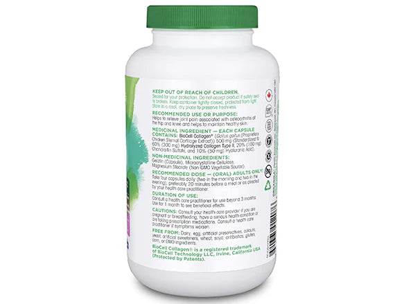 Organika Biocell Collagen 180 Capsules - CANADA - 620365012076