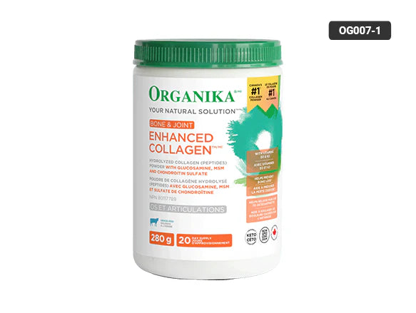 Organika Bone & Joint Enhanced Collagen 280g - CANADA - 620365039844