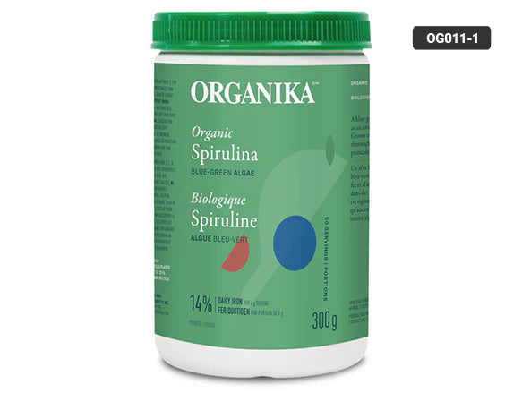 Organika Organic Spirulina Blue-Green Algae Powder 300g - CANADA - 620365018177