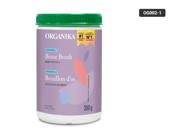 Organika Original Bone Broth Beef Protein Powder 300g - CANADA - 620365018511