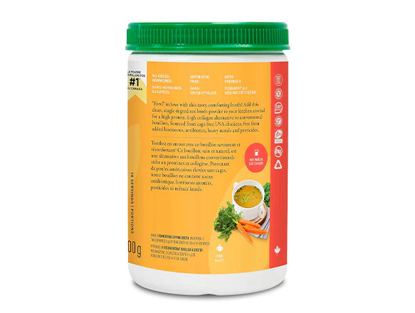 Organika Original Bone Broth Chicken Protein Powder 300g - CANADA - 620365018467