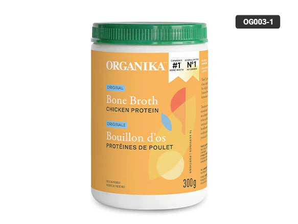 Organika Original Bone Broth Chicken Protein Powder 300g - CANADA - 620365018467