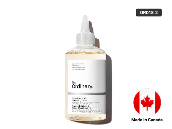 The Ordinary Glycolic Acid 7% Exfoliating Toner Daily AHA Toner to Improve Skin Texture, Tone & Luminosity 240ml