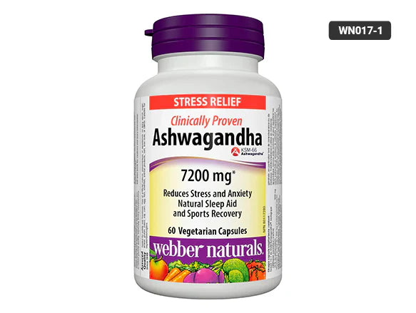 Webber Naturals Ashwagandha 7200 mg 60 capsules - 625273039092