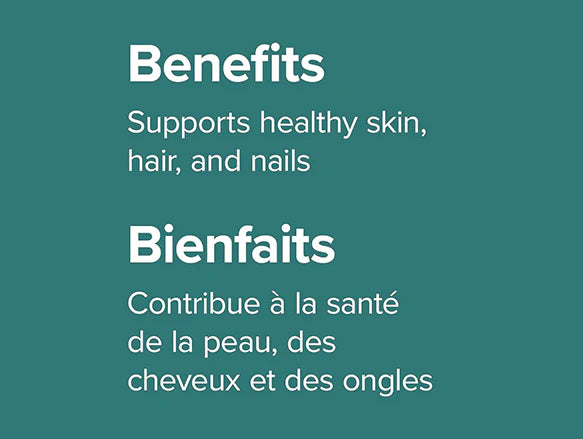 Webber Naturals Biotin Extra Strength 10,000 mcg 120 Capsules - 625273039085