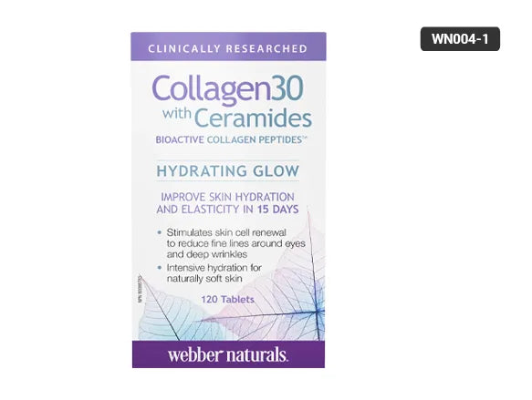 Webber Naturals Collagen30 with Ceramides 120 Tablets - CANADA - 625273036695