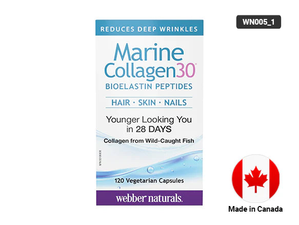 Webber Naturals Marine Collagen30 120 Capsules - CANADA - 625273036572