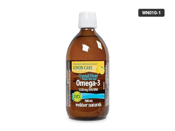 Webber Naturals Omega-3 Lemon Cake Flavor 500ml - CANADA - 625273034974
