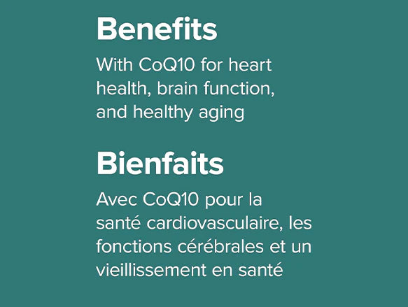 Webber Naturals Triple Strength Omega-3 with CoQ10 900mg 80 Softgels - CANADA - 625273033779