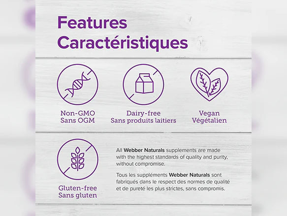 Webber Naturals Vitamin B12 500mcg 120 Tablets - CANADA - 625273031706
