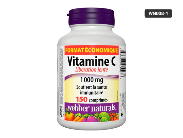 Webber Naturals Vitamin C 1000mg 150 Tablets - CANADA - 625273039078